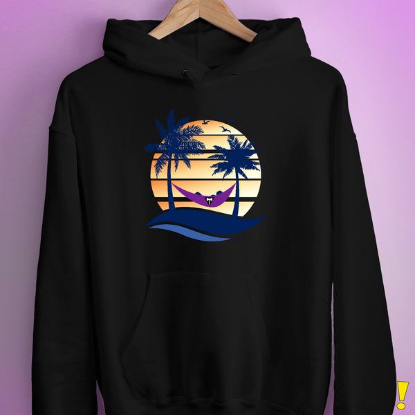 Lesbian Labrys Pride Hammock Summer Beach Sunset Hoodie